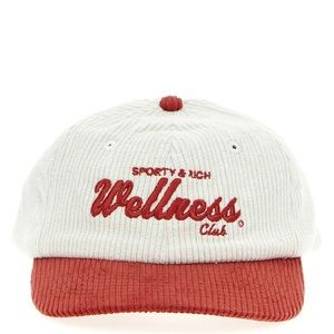 Sporty & Rich Wellness Logo Embroidered Ribbed Cap